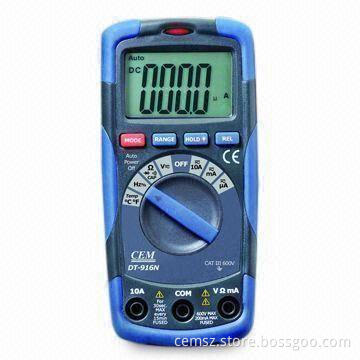 Digital Multimeter with Double Moulds, No-contact ACV Detection